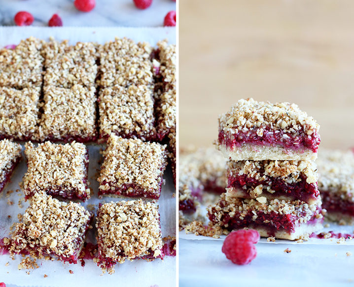 Paleo Raspberry Crumb Bars recipe naturally sassy