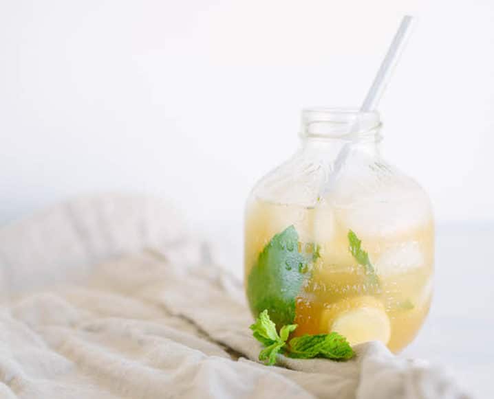 Digestive Mocktails in round jar