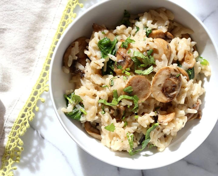 Mushroom risotto