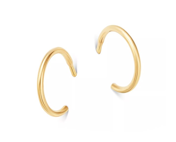 Zoe Chicco 14K Yellow Gold Tiny Huggie Hoops