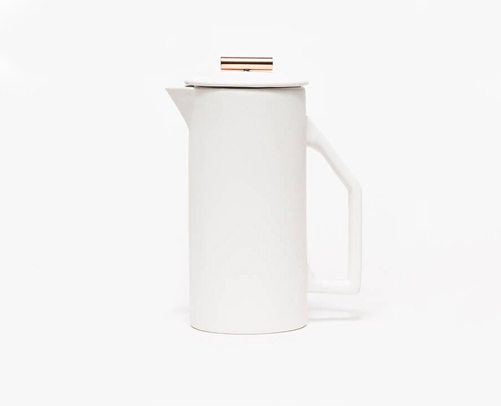 yield designCeramic French Press in Cream