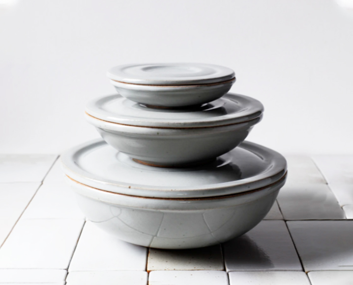 sarah kersten Set of Nesting Covered Bowls