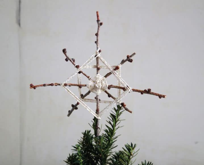 foraged decor ideas christmas ornament star