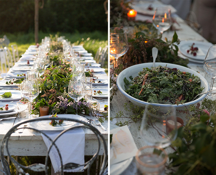 farm to table herb salad