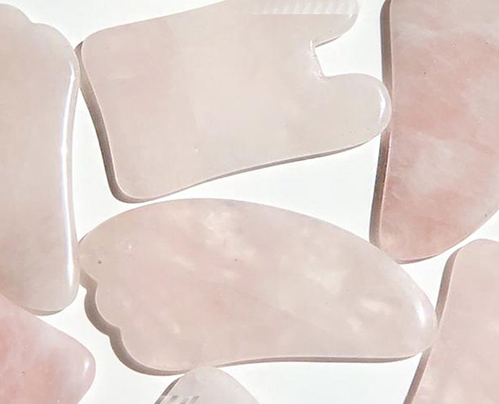 rose quartz gua sha tools