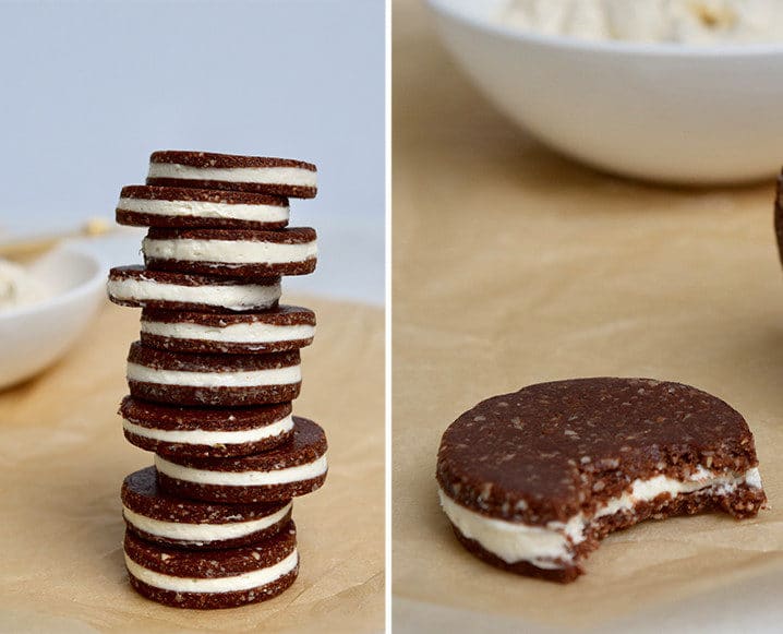 stack of raw healthy holiday cookies