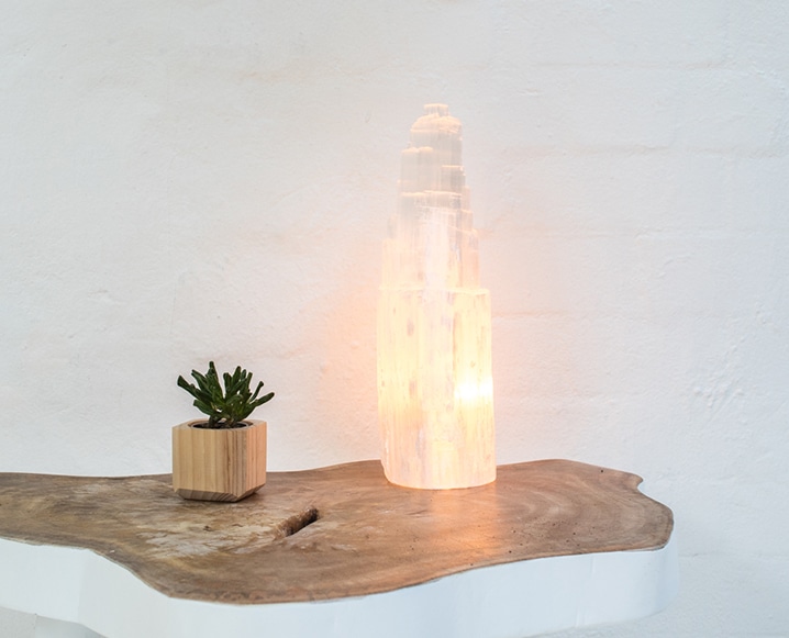 Authentic deals selenite lamp