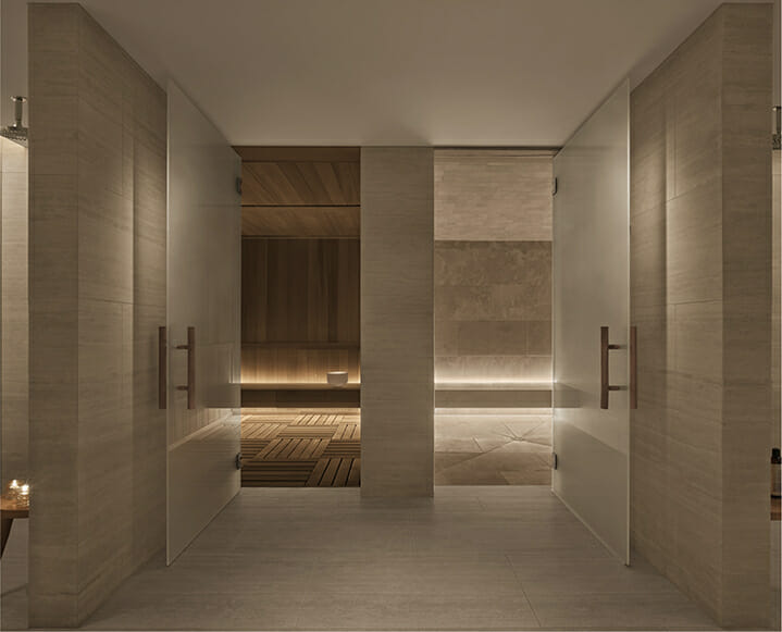 LA edition spa sauna and steam room